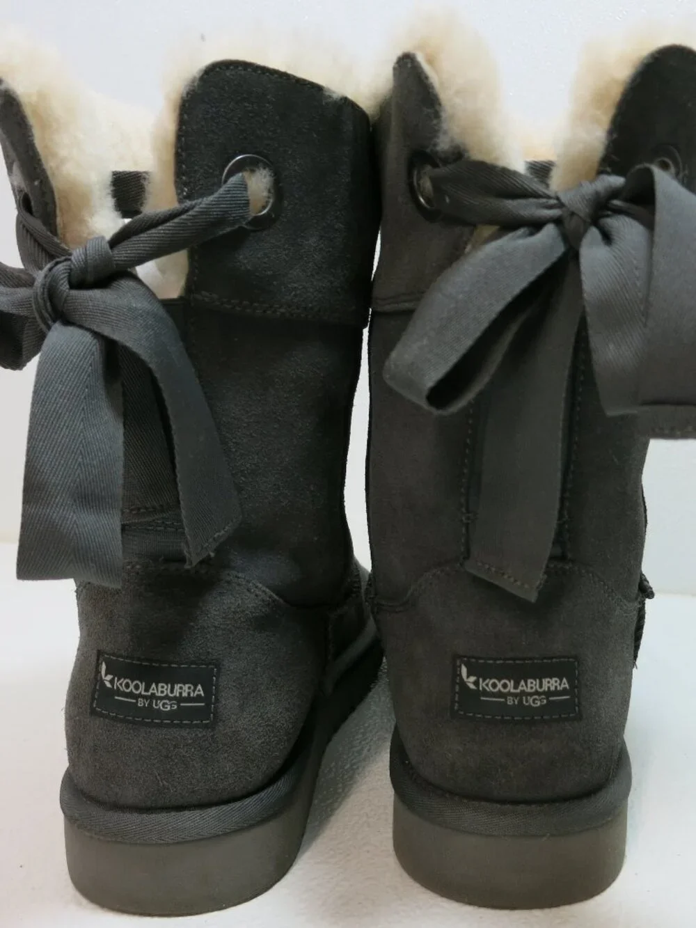Koolaburra UGG Andrah Australia Webbing Bow Boots Warm Winter Footwear Women 11